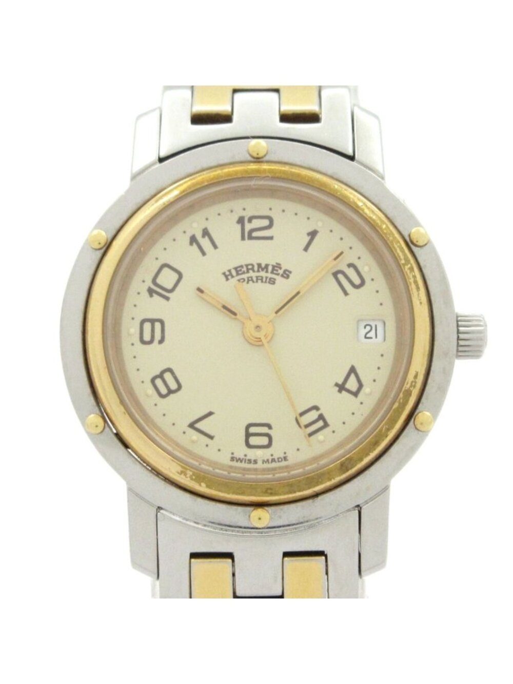 Hermes Watch Clipper Beige